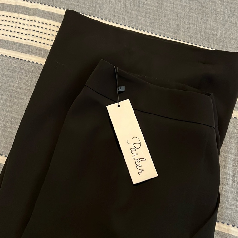 Parker black wide black dress pants. Tags attached never worn!